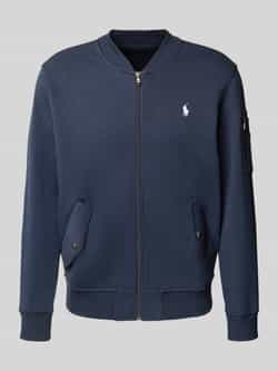 Polo Ralph Lauren Regular fit sweatjack met logostitching model 'Double'