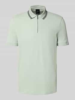 Armani Exchange Poloshirt met korte ritssluiting