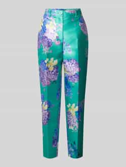 Marc Cain Feminine fit broek met ceintuurlussen