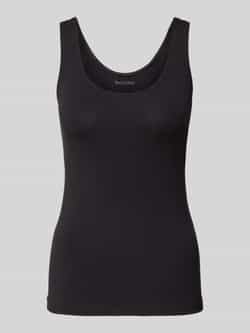 Marc O'Polo Tanktop Essentials met klein logo aan de zoom