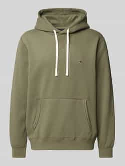 Tommy Hilfiger Small Flag Hoodie Green- Heren Green