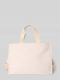 Liu Jo White Tote bag met structuurmotief met label model 'PLAIN'