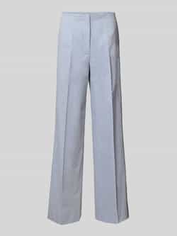 Christian Berg Woman Selection Straight leg stoffen broek met persplooien
