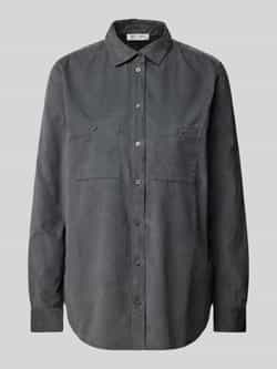Christian Berg Woman Regular fit corduroy blouse van puur katoen