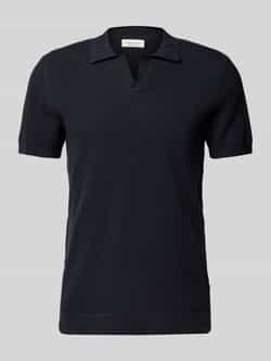 Casual friday Regular fit poloshirt met structuurmotief model 'MATEO'