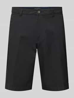 Bugatti Regular fit korte chino met ceintuurlussen model 'Flat'