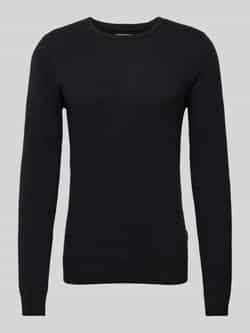 Blend Gebreide pullover met structuurmotief