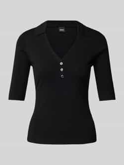 Boss Gebreide top met platte kraag model 'Fatirame'