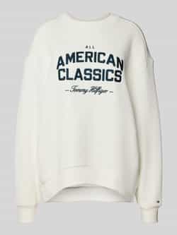 Tommy Hilfiger Relaxed fit badstof sweatshirt van katoenmix