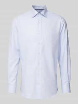 Eterna Lichtblauw Business Overhemd Modern Fit Multicolor Heren