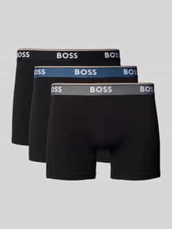 Boss Boxershort met elastische logoband in een set van 3 stuks