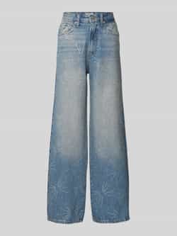 Only Loose fit jeans van zuiver katoen met strass-steentjes model 'HOPE'