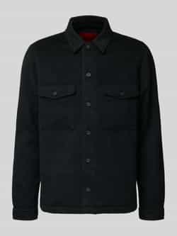 HUGO Loose fit overhemdjack met platte kraag model 'ENALU'