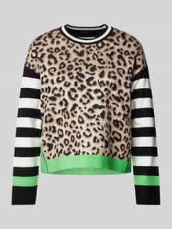 Marc Cain Dierenprint Trui Stijlvol Uniek Comfortabel Multicolor Dames