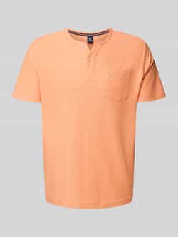 Lerros T-shirt met borstzak en labelstitching model 'SERAFINO'