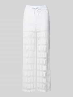 Marc Cain Stoffen broek in semi-transparant design