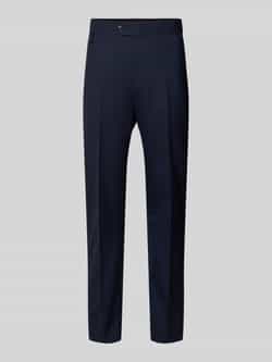 Regular fit pantalon van wolmix model 'Tense'