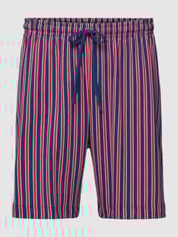 Mey Korte loose fit pyjamabroek met streepmotief