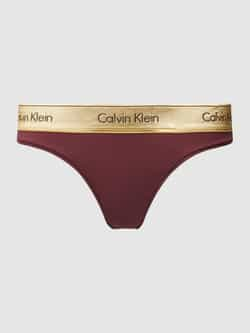 Calvin Klein Underwear String met elastische band met label model 'HOLIDAY'