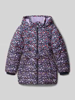 S.Oliver RED LABEL Junior Outdoorjack met all-over print en capuchon