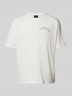 Lindbergh Oversized T-shirt met labelprint