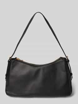 Seidenfelt Handtas in leerlook model 'Nelma'