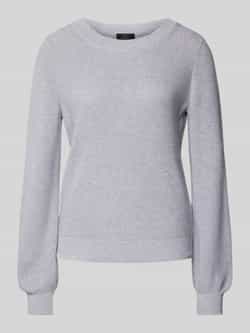 Monari Gebreide pullover met ballonmouwen