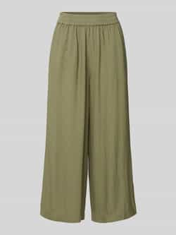 Pieces Loose fit culotte van een mix van viscose en linnen model 'PIA'