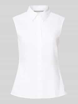 Boss Slim fit blousetop met platte kraag model 'Bashiva'
