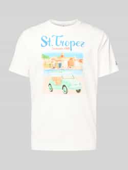 MC2 Saint Barth T-shirt met motief- en statementprint