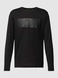 BOSS Green Shirt met lange mouwen en labelprint model 'Togn'