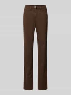 Raphaela By Brax Regular fit broek met riemlussen model 'Laura New'