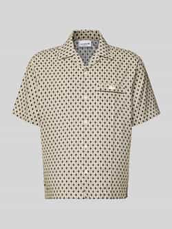 Lacoste Relaxed fit vrijetijdsoverhemd van een mix van katoen en viscose