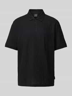 Armani Exchange Regular fit poloshirt met structuurmotief