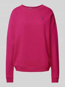 Polo Ralph Lauren Geborduurd Logo Katoenen Sweatshirt Pink Dames