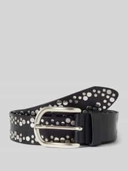 Vanzetti Riem van leer met studs en doornsluiting