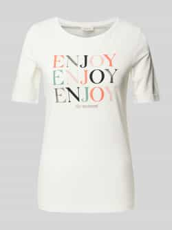 S.Oliver RED LABEL T-shirt met labelprints model 'ENJOY'