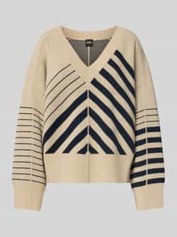 Boss Oversized gebreide pullover van een mix van scheerwol en kasjmier model 'FUDALI'