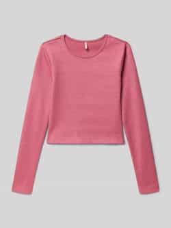 Only Slim fit shirt met lange mouwen van katoenmix model 'TRINNY'