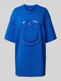 Hugo Blue Regular fit T-shirt van puur katoen