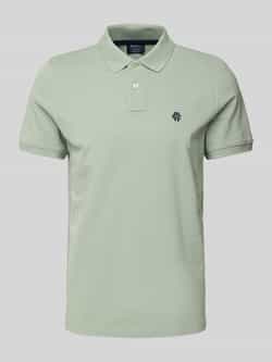 MCNEAL Regular fit poloshirt met knoopsluiting en labelstitching