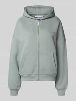 Review Regular fit sweatjack met kangoeroezak model 'Basic'