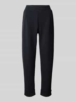 Christian Berg Woman Slim fit sweatpants met stolpplooien