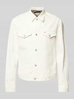 Tommy Hilfiger Jeansjack met paspelzakken op de borst