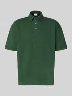 Lindbergh Oversized poloshirt met polokraag en labeldetail