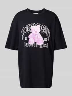 Review Oversized T-shirt met labelprint