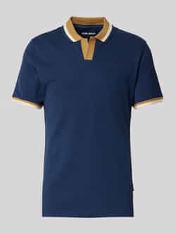 Blend Regular fit poloshirt met V-hals model 'Evo'