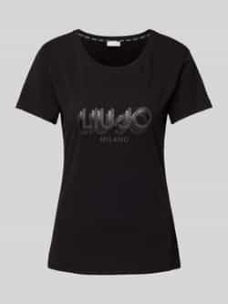 LIU JO SPORT T-shirt met strass-steentjes