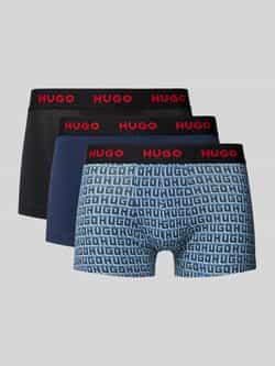 HUGO Boxershort met elastische band met logo in een set van 3 stuks