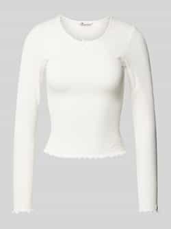TOMMY JEANS Shirt met lange mouwen TJW SLIM SCALLOP